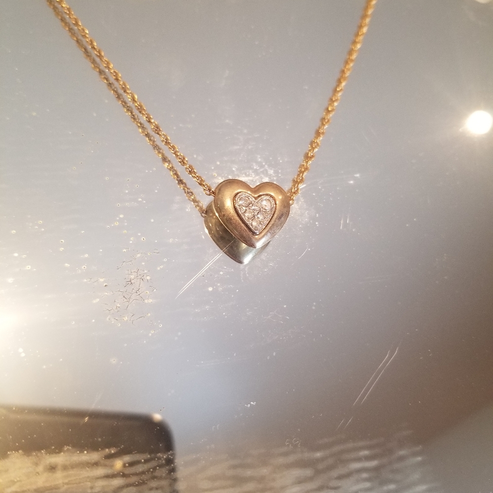 Cubic Zirconia Heart Necklace